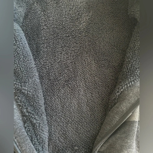 HAN Striped Sherpa Lined Sweat Full Zip Size - Picture 1 of 9